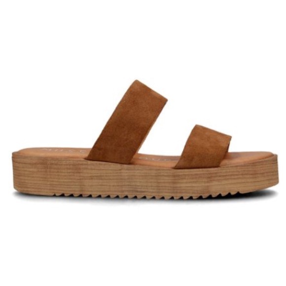 Musse & Cloud tan platform sandals - Picture 1 of 2